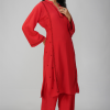 Phae Adina Hand Chikankari Embroidery With Mukaish Cotton Crinkle Co-ord Set - Image 4