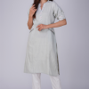 Phae Zara Cotton Linen V-Neck Kurta - Image 2