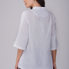 Phae Nadia Top In Cotton Fabric with Chikankari - Image 2