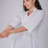 Phae Nadia Top In Cotton Fabric with Chikankari - Image 5