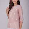 Phae Naila Kurti in Cotton Mulmul with Hand Chikankari - Image 2