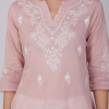 Phae Naila Kurti in Cotton Mulmul with Hand Chikankari - Image 5