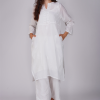 Phae Naisha Co-Ord Set in Cotton Crinkle with Hand Chikankari Embroidery - Image 2