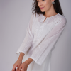 Phae Naisha Co-Ord Set in Cotton Crinkle with Hand Chikankari Embroidery - Image 4