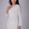 Phae Naisha Co-Ord Set in Cotton Crinkle with Hand Chikankari Embroidery - Image 5