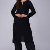 Phae Co-Ord Set in Cotton Crinkle with Hand Chikankari Embroidery - Image 5