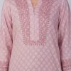 Phae Hira Kurta in Cotton with Hand Chikankari Embroidery - Image 5