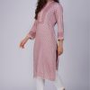 Phae Hira Kurta in Cotton with Hand Chikankari Embroidery - Image 7