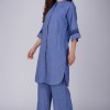 Phae Zaira Co-Ord Set in Khadi with Hand Chikankari Embroidery - Image 8