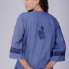 Phae Zaira Co-Ord Set in Khadi with Hand Chikankari Embroidery - Image 4