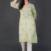 Phae Ridhi  Cotton Linen Kurta with Hand Chikankari - Image 4