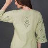 Phae Ridhi  Cotton Linen Kurta with Hand Chikankari - Image 5