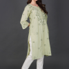 Phae Ridhi  Cotton Linen Kurta with Hand Chikankari - Image 6