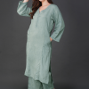 Phae Nidhi  Handloom Cotton  Kurta Set with Hand Chikankari - Image 3