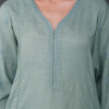Phae Nidhi  Handloom Cotton  Kurta Set with Hand Chikankari - Image 4