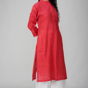 Phae Tamasi Kurta in Cotton with Hand Embroidery
