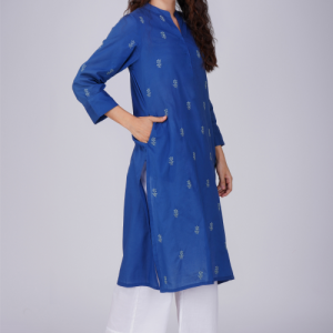 Phae Shweta  Cotton  Kurta  with Hand Chikankari