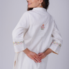 Phae Krishna Cotton Jacquard Kurta with Hand Chikankari - Image 4
