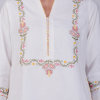 Phae Krishna Cotton Jacquard Kurta with Hand Chikankari - Image 6