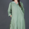 Phae Aarna Kurta with Contrast Collar And Hand Chikankari - Image 2