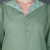 Phae Aarna Kurta with Contrast Collar And Hand Chikankari - Image 4