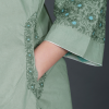 Phae Aarna Kurta with Contrast Collar And Hand Chikankari - Image 5