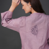 Phae Aarini Kurta in Cotton Linen with Hand Chikankari - Image 3
