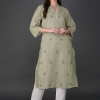 Phae Ahana Cotton Linen Kurta with Hand Chikankari - Image 7
