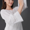 Phae Aastha Cotton Cross Hatch Kurta with Hand Chikankari - Image 2