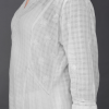 Phae Aarini Cotton Self Check Kurta with Hand Chikankari - Image 8
