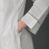 Phae Nora Cotton Self Check Kurta with Hand Chikankari - Image 2