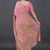 Silk Georgette Chikankari Saree With Zari Highlight - Image 5