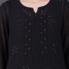 Phae Dinah Cotton Crinkle Black Kurta - Image 3