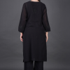 Phae Dinah Cotton Crinkle Black Kurta - Image 4