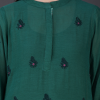 Phae Eilat Cotton Crinkle Midnight  Green Kurta - Image 2