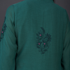 Phae Eilat Cotton Crinkle Midnight  Green Kurta - Image 4