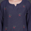 Phae Eliya Cotton Crinkle Dusk Blue  Kurta - Image 5