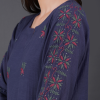 Phae Eliya Cotton Crinkle Dusk Blue  Kurta - Image 6