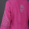 Phae Hadar Cotton Crinkle Fuschia Pink Kurta - Image 3