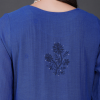 Phae idit Cotton Crinkle Cobalt  Blue Kurta - Image 4