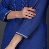 Phae idit Cotton Crinkle Cobalt  Blue Kurta - Image 7