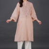 Phae Mai Cotton Crinkle Blush Kurta - Image 3