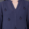 Phae Naama Cotton Crinkle Dusk Blue Kurta - Image 5