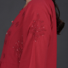Phae Raisa Cotton Crinkle Candy Red Dress - Image 3