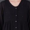 Phae Reyna Cotton Crinkle Black Dress - Image 2