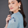 Phae Sekel Cotton Sky Blue Kurta - Image 2