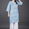 Phae Sekel Cotton Sky Blue Kurta - Image 7