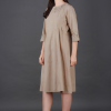 Phae Tamara Cotton Linen Beige Dress - Image 4