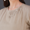 Phae Tamara Cotton Linen Beige Dress - Image 5