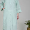 Phae Hazel Cotton Kurta in Mint Green - Image 7